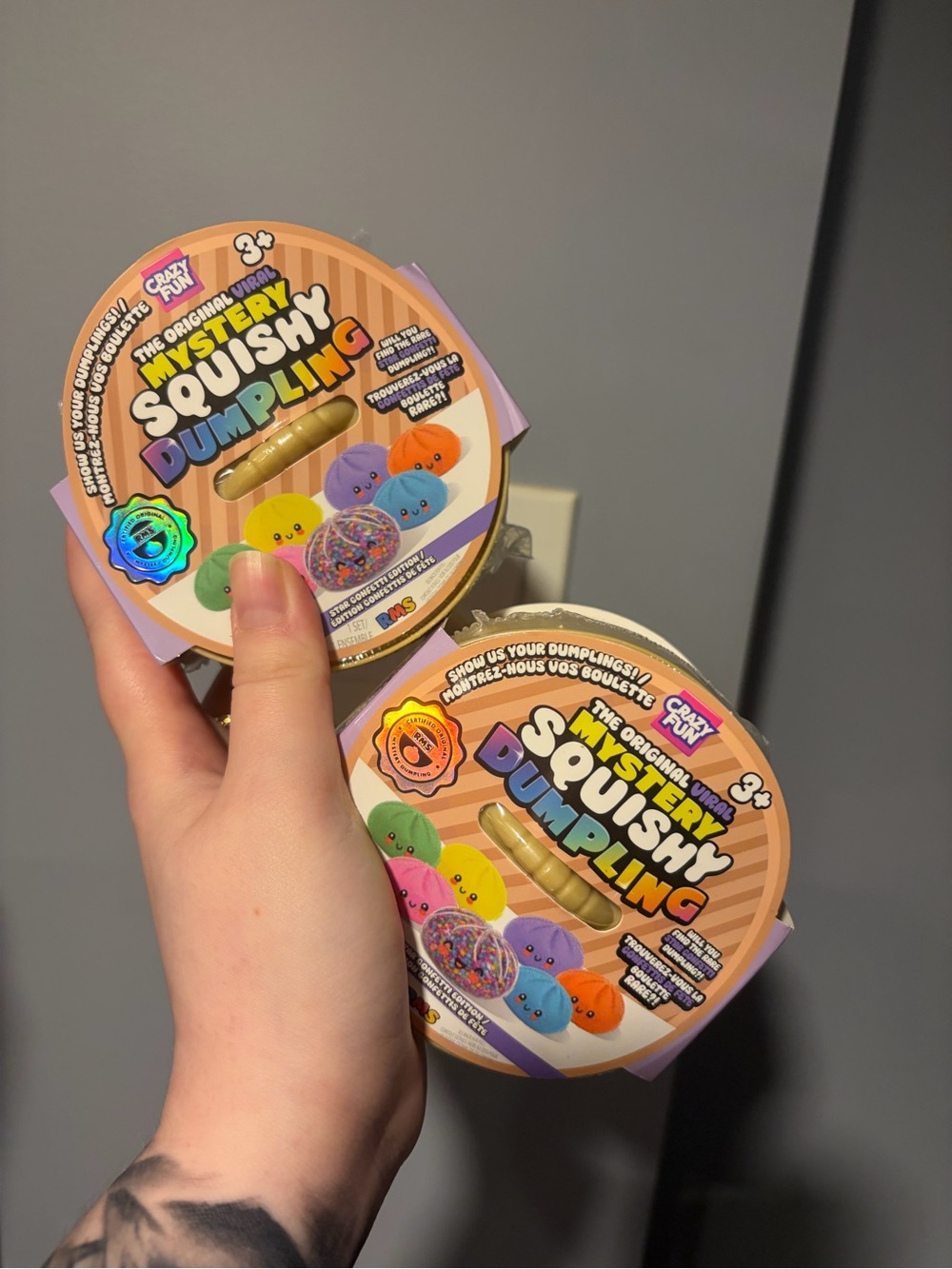 RMS Star Confetti Dumplings — Pink & Blue ✨ NEW & SEALED